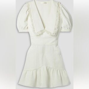 LoveShackFancy Cream Mini Dress